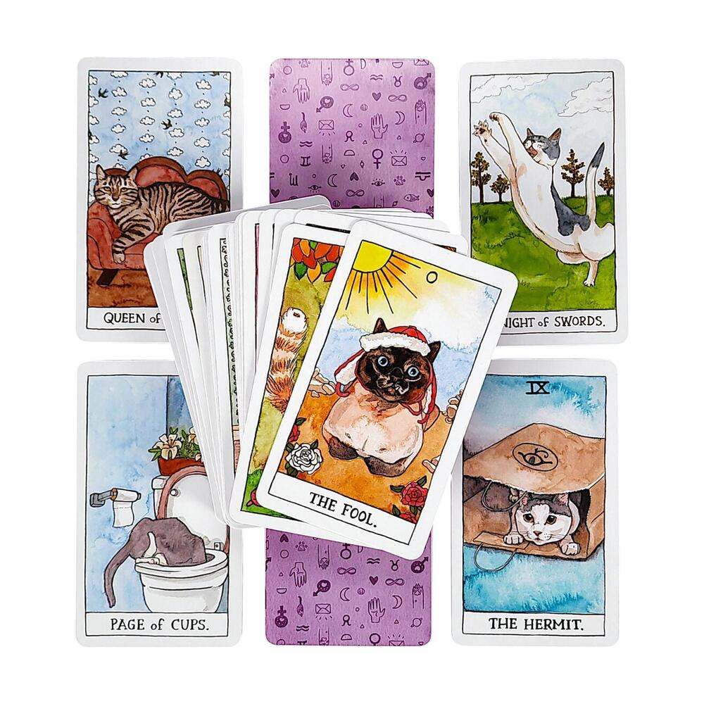 Cat Tarot Cards: 78-Card Deck and Guidebook, by Megan Lynn Scott - Picture 8 of 8